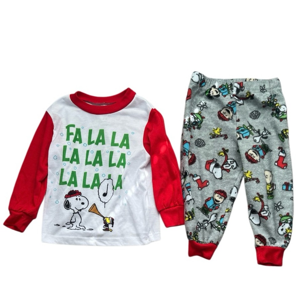 Kids Snoopy Christmas Pajama Set